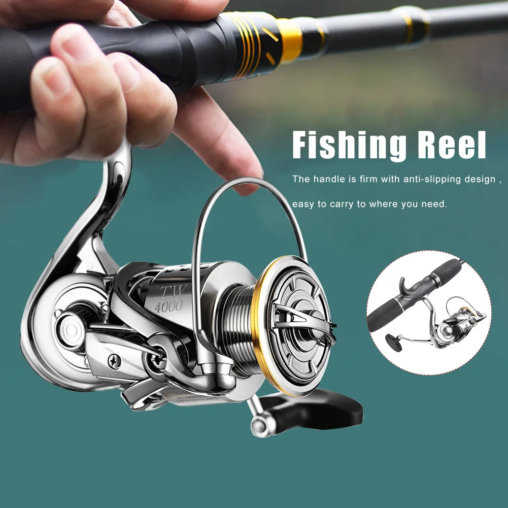 Newest Lightweight Fishing Reel Spinning1000-5000 Series Metal Spool Spinning Wheel 13.5KG Max Drag for Sea Fishing Carp Fishing
Newest Lightweight Fishing Reel Spinning1000-5000 Series Metal Spool Spinning Wheel 13.5KG Max Drag for Sea Fishing Carp Fishing