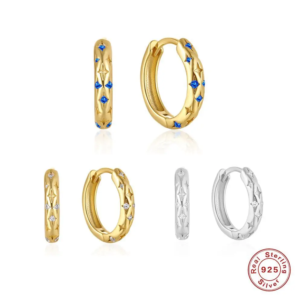 Trendy Small Hoops Earrings For Women Blue Color White Zirconia Classic Girls Ear Piercing Fashion Party Jewelry
Trendy Small Hoops Earrings For Women Blue Color White Zirconia Classic Girls Ear Piercing Fashion Party Jewelry