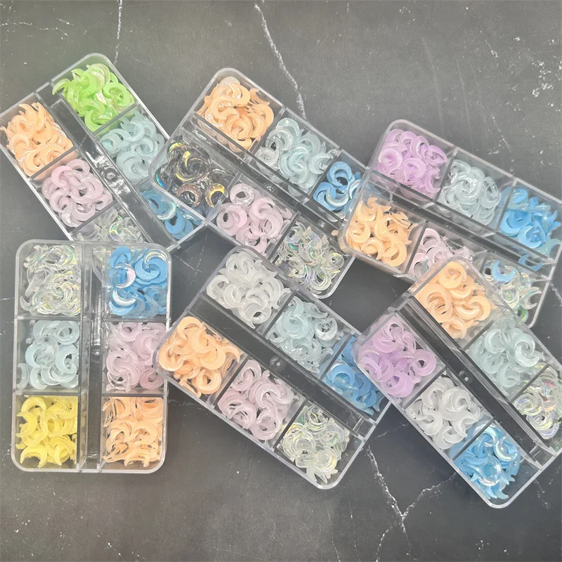 6Grids Exqusite Ice Transparent Moon Nail Art Charms Kawaii Resin Nail Decorations Rhinestones Accessories Kawaii Nail Ornament
6Grids Exqusite Ice Transparent Moon Nail Art Charms Kawaii Resin Nail Decorations Rhinestones Accessories Kawaii Nail Ornament