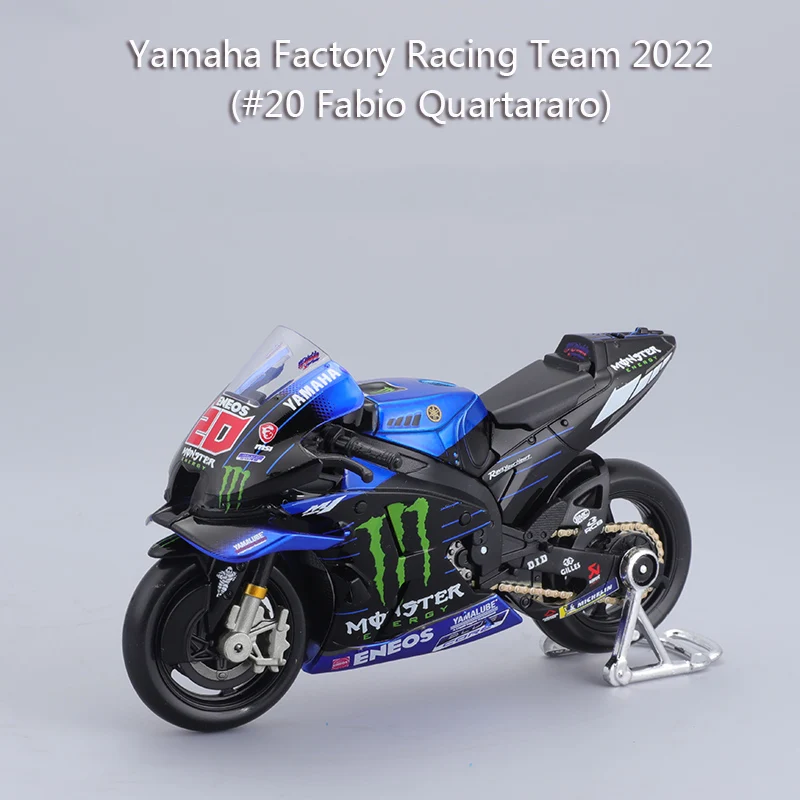 Maisto 1:18 MotoGp 2022 Yamaha Factory Racing team #20 /#21 Diecast Model Motor
Maisto 1:18 MotoGp 2022 Yamaha Factory Racing team #20 /#21 Diecast Model Motor