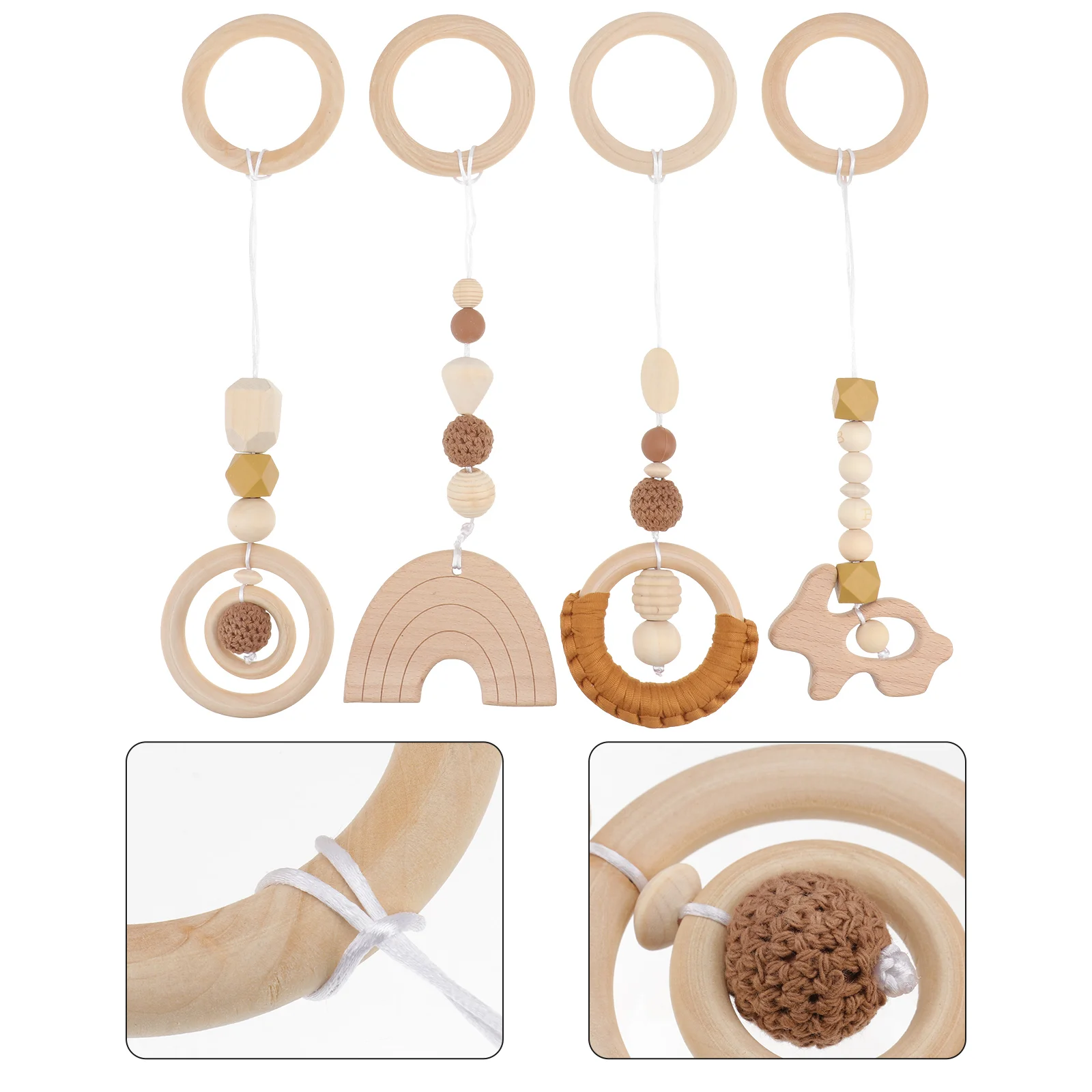 4 Pcs Decorate Calming Toys Kids Hanging Baby Crib Toys Chew Teething Ring Clip Wooden Newborn Teether Ring Child
4 Pcs Decorate Calming Toys Kids Hanging Baby Crib Toys Chew Teething Ring Clip Wooden Newborn Teether Ring Child