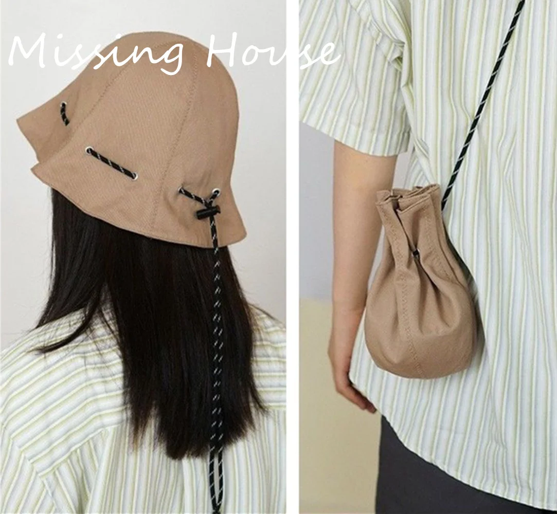 2USE Dustproof Folding Basin Cap Stored Cross Body Bag Drawstring Design Outdoor Temperament Sun Hat
2USE Dustproof Folding Basin Cap Stored Cross Body Bag Drawstring Design Outdoor Temperament Sun Hat