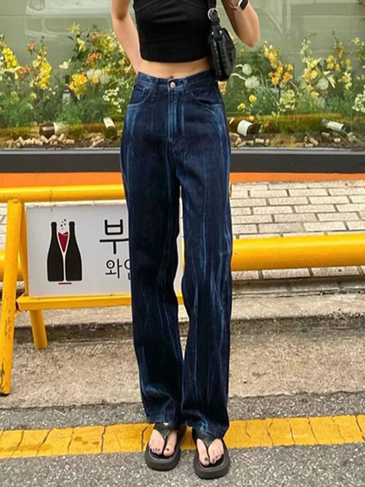 2022 Vintage Tie Dyed Water Washed Straight Tube Skinny Jeans Autumn Street Shot New Women Wear Cyber Y2k Pants High Waist Jeans
2022 Vintage Tie Dyed Water Washed Straight Tube Skinny Jeans Autumn Street Shot New Women Wear Cyber Y2k Pants High Waist Jeans