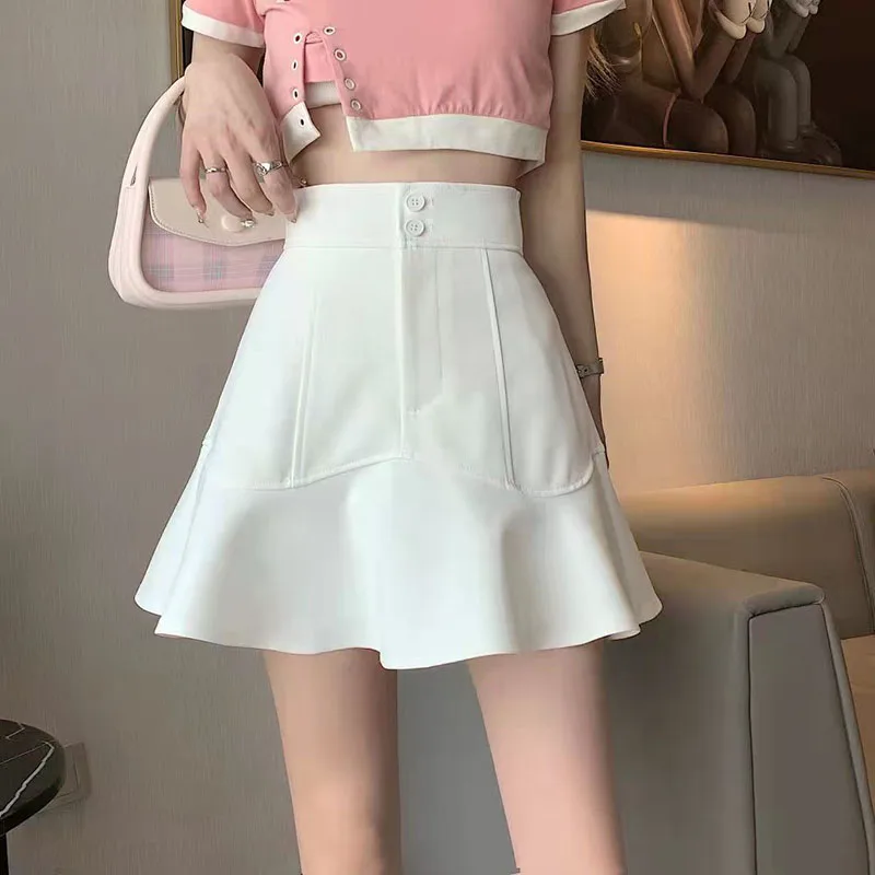 Lucyever Korean High Waisted Skirts for Women 2023 Summer Fashion Ruffles Fishtail Skirt Female Thin A-Line White Mini Skirts
Lucyever Korean High Waisted Skirts for Women 2023 Summer Fashion Ruffles Fishtail Skirt Female Thin A-Line White Mini Skirts