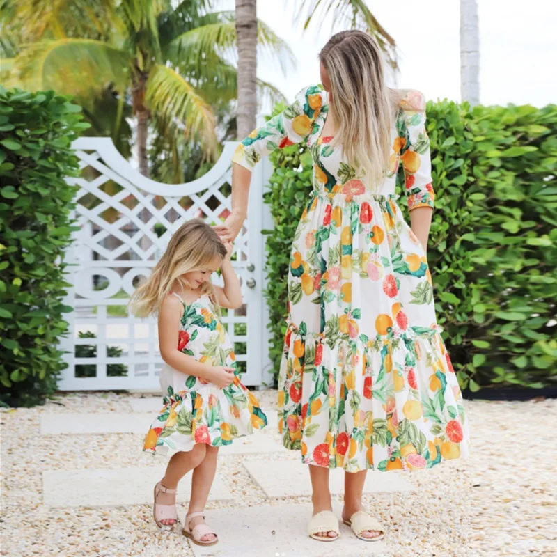 2022 Summer Family Beachwear Women Girls Cute Floral Printed Dress Mommy and Daughter Matching Clothes Mommy and Me Streetwear
2022 Summer Family Beachwear Women Girls Cute Floral Printed Dress Mommy and Daughter Matching Clothes Mommy and Me Streetwear