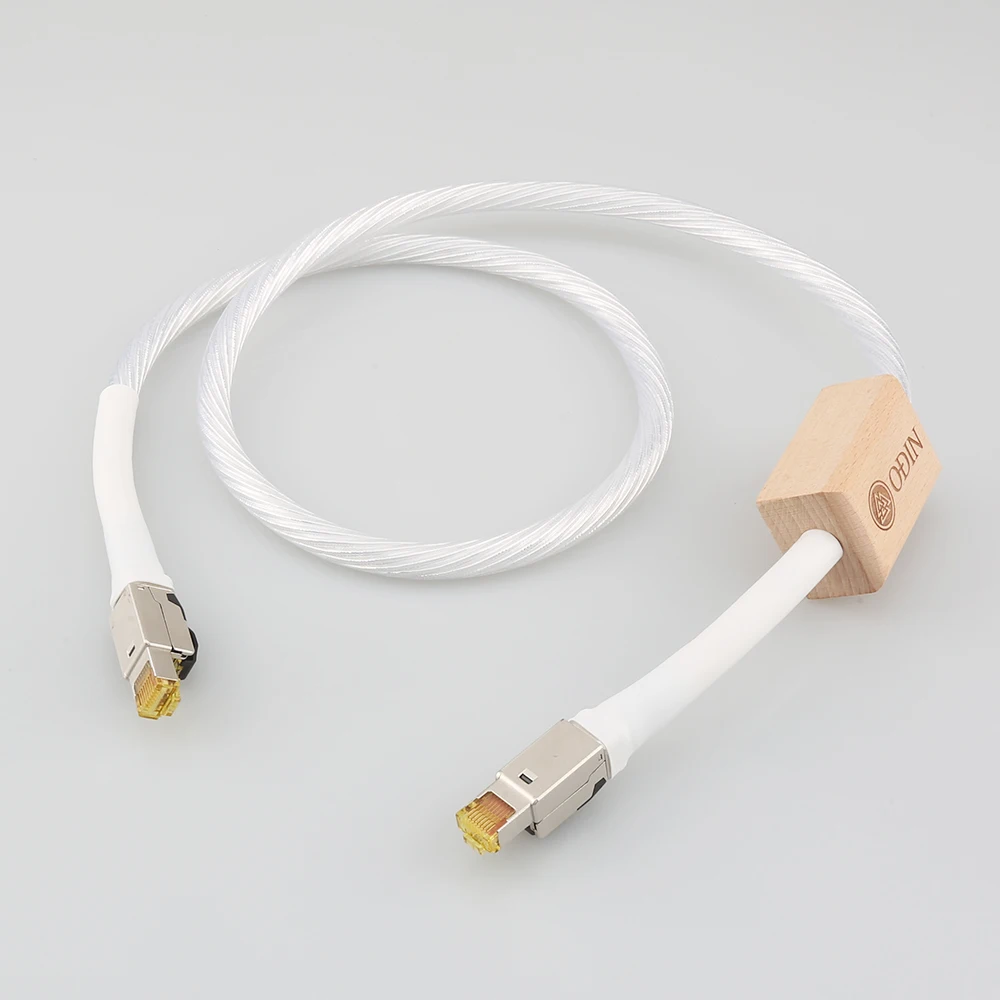 

Nordost ODIN Ethernet Cable Cat8 Speed Lan Cable RJ45 Network Patch Cable with high purity silver plated conductor