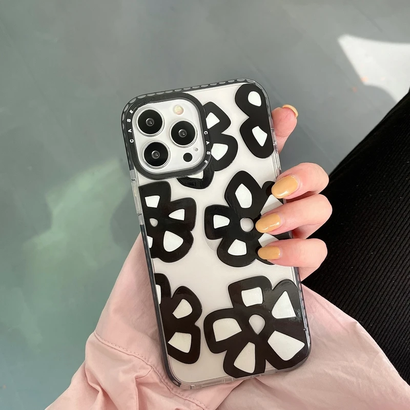 Ins Retro Art Abstract Painting Black Flowers Phone Case For iPhone 11 12 13 Pro Xs Max Xr X 7 8 Puls SE 2020 Cute Soft Cover
Ins Retro Art Abstract Painting Black Flowers Phone Case For iPhone 11 12 13 Pro Xs Max Xr X 7 8 Puls SE 2020 Cute Soft Cover