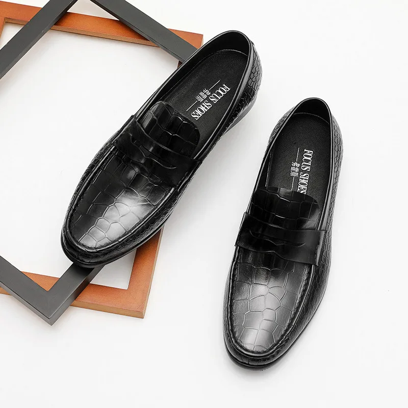 2022 Four Seasons New Men's Leather Shoes Fashion E-fish Pattern Casual Shoes Formal Versatile Leather Shoes Men
2022 Four Seasons New Men's Leather Shoes Fashion E-fish Pattern Casual Shoes Formal Versatile Leather Shoes Men