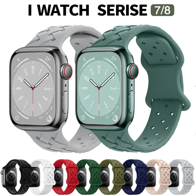 Ремешок силиконовый для Apple Watch Band Ultra, спортивный плетеный браслет для iWatch Series 8 7 6 4 3, 49 мм 44 мм 40 мм 45 мм 41 мм 38 мм 42 мм
Ремешок силиконовый для Apple Watch Band Ultra, спортивный плетеный браслет для iWatch Series 8 7 6 4 3, 49 мм 44 мм 40 мм 45 мм 41 мм 38 мм 42 мм
