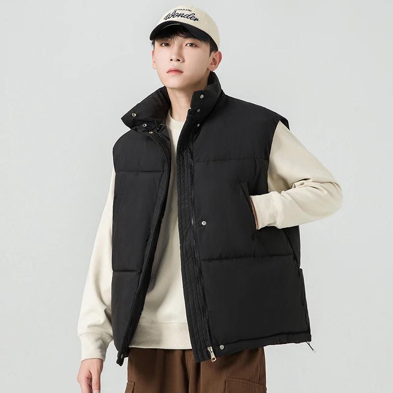 Winter Thickened Vest Men Warm Fashion Casual Thick Vest Jacket Men Streetwear Korean Loose Sleeveless Jacket Mens Tank Top Coat
Winter Thickened Vest Men Warm Fashion Casual Thick Vest Jacket Men Streetwear Korean Loose Sleeveless Jacket Mens Tank Top Coat