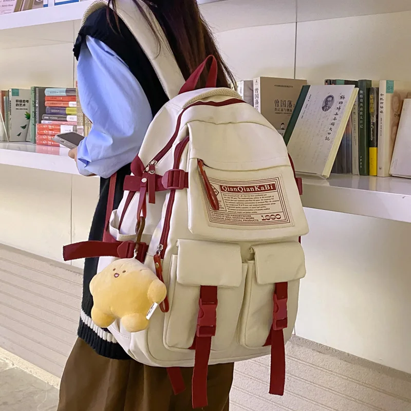 2022 Fashion Trend Color Contrast Design Women's Backpack Multi-Pocket Anti-Theft Student Schoolbag Waterproof Nylon Travel Bag
2022 Fashion Trend Color Contrast Design Women's Backpack Multi-Pocket Anti-Theft Student Schoolbag Waterproof Nylon Travel Bag