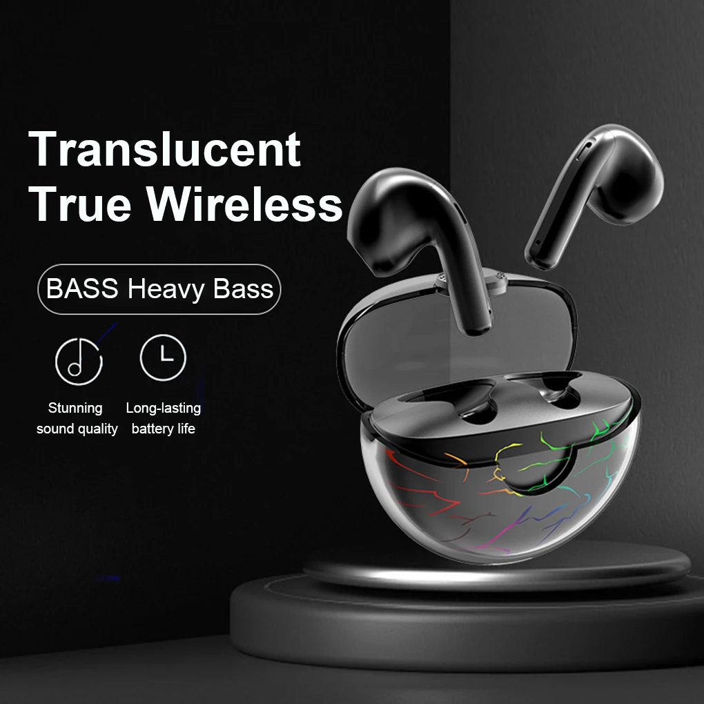 

Wireless Headsets Bluetooth-compatible Earphones with Microphone Type-C Rechargeable Earbuds Electronics Computers