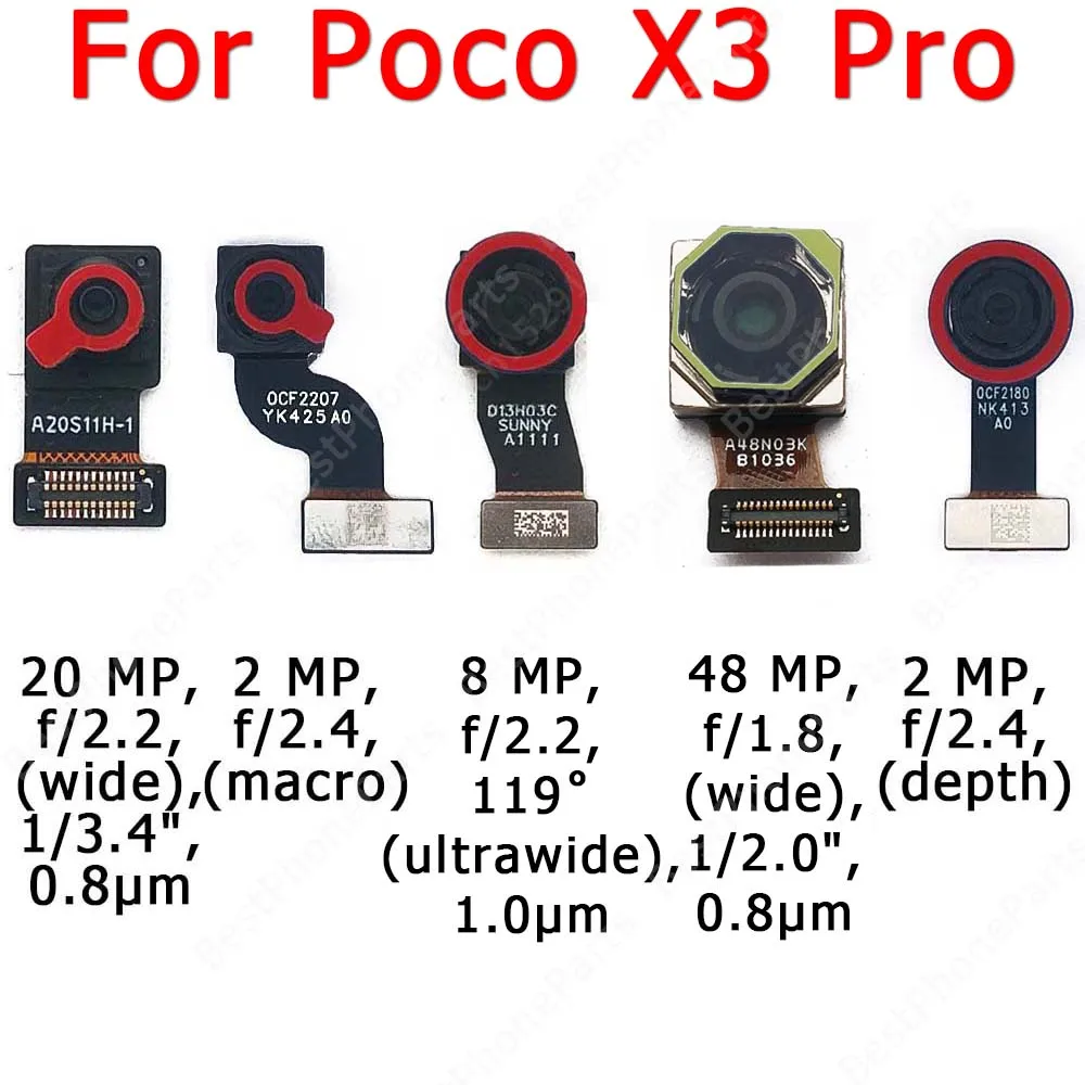 Оригинальная задняя фронтальная камера для Xiaomi Mi Poco X3 Pro, маленький Модуль фронтальной задней камеры для селфи, запасные части для замены
Оригинальная задняя фронтальная камера для Xiaomi Mi Poco X3 Pro, маленький Модуль фронтальной задней камеры для селфи, запасные части для замены
