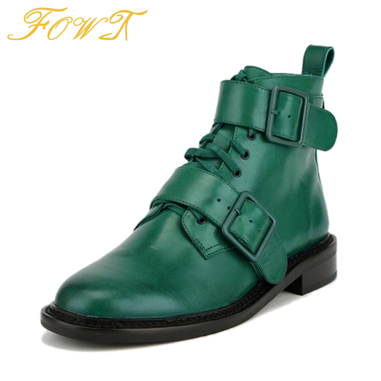 Ботинки мартинсы женские в стиле панк, классические ботинки из лакированной кожи, на низком квадратном каблуке, с пряжкой и круглым носком, обувь больших размеров 41 42 
Ботинки мартинсы женские в стиле панк, классические ботинки из лакированной кожи, на низком квадратном каблуке, с пряжкой и круглым носком, обувь больших размеров 41 42