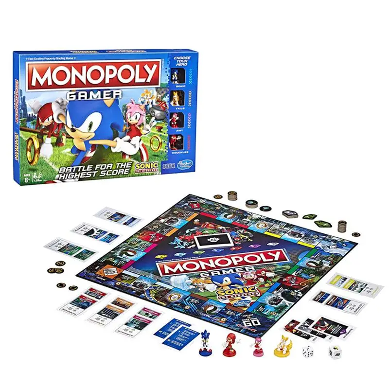 Hasbro Monopoly Sonic The Hedgehog Series Family Parent-Child Interactive Toys Friend and Relatives Gathering Puzzle Interesting
Hasbro Monopoly Sonic The Hedgehog Series Family Parent-Child Interactive Toys Friend and Relatives Gathering Puzzle Interesting