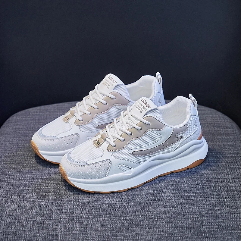 Summer Women Sports Board Shoes Vulcanized Lace-Up Tenis Flats Casual Shoes White Walking Sneakers Skatebord Lace-up Light Soft 
Summer Women Sports Board Shoes Vulcanized Lace-Up Tenis Flats Casual Shoes White Walking Sneakers Skatebord Lace-up Light Soft