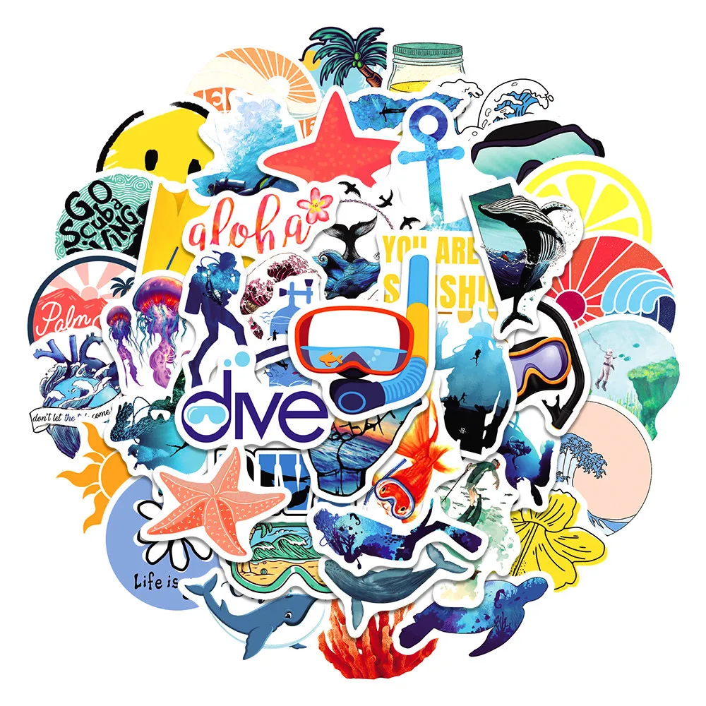10/30/50Pcs VSCO Wind Small Fresh Diving Graffiti Stickers Laptop Hand Account Mobile Phone Shell Skateboard Water Cup Art Decal
10/30/50Pcs VSCO Wind Small Fresh Diving Graffiti Stickers Laptop Hand Account Mobile Phone Shell Skateboard Water Cup Art Decal
