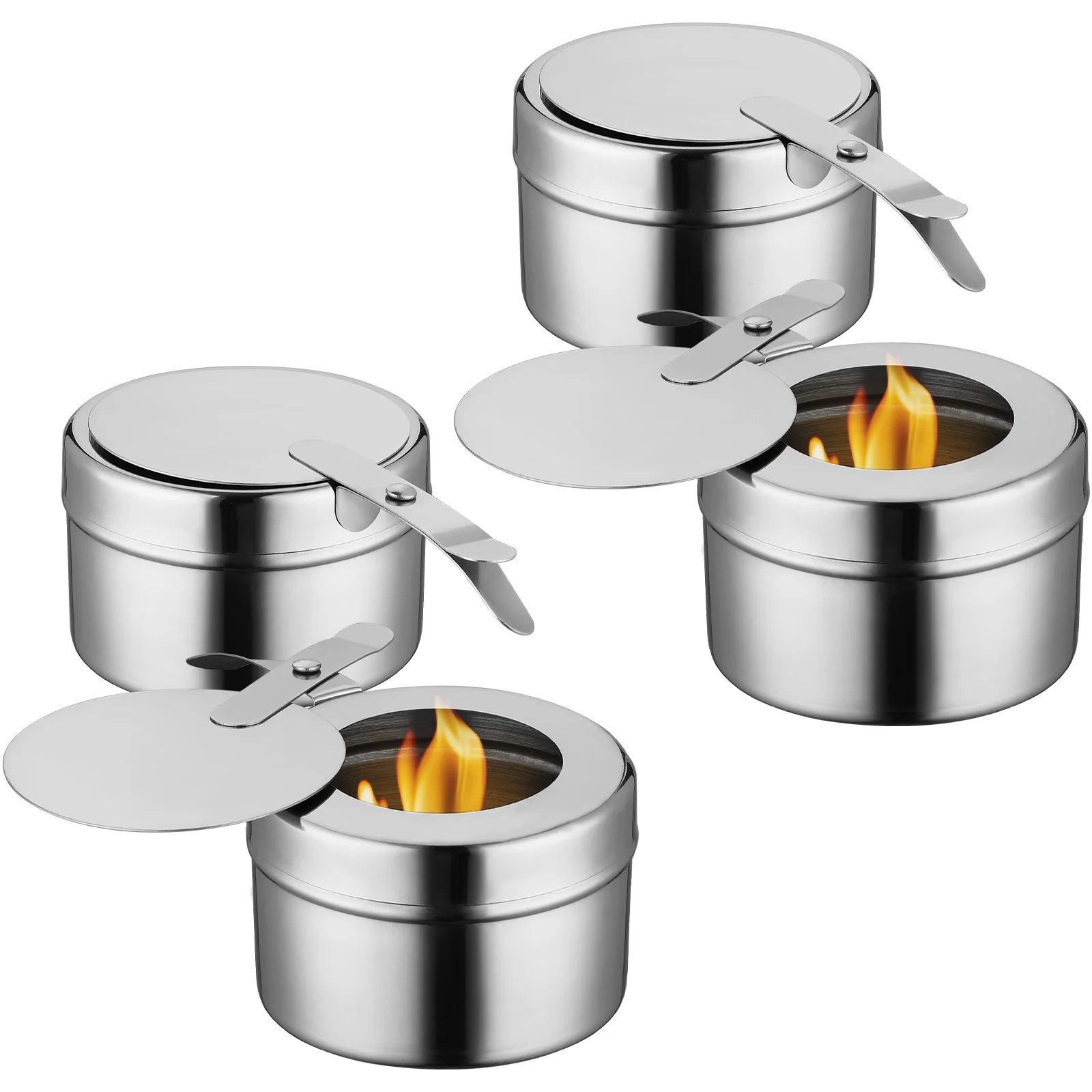 4 Pcs Chafer Canned Heat Fuel Holders Buffet Warmers Trays Cover Stainless Steel Set Boxs Dish Cans Wick Chafers
4 Pcs Chafer Canned Heat Fuel Holders Buffet Warmers Trays Cover Stainless Steel Set Boxs Dish Cans Wick Chafers