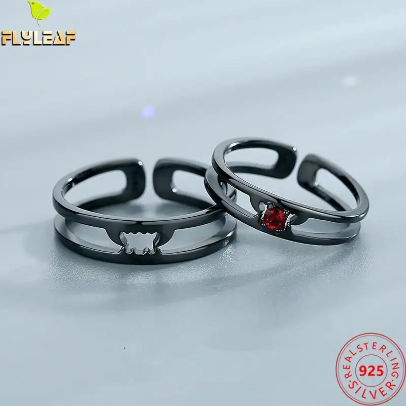 Gothic Style Black Vampire Couple Ring For Women Men 925 Sterling Silver Red Zircon Open Rings Fine Jewelry
Gothic Style Black Vampire Couple Ring For Women Men 925 Sterling Silver Red Zircon Open Rings Fine Jewelry