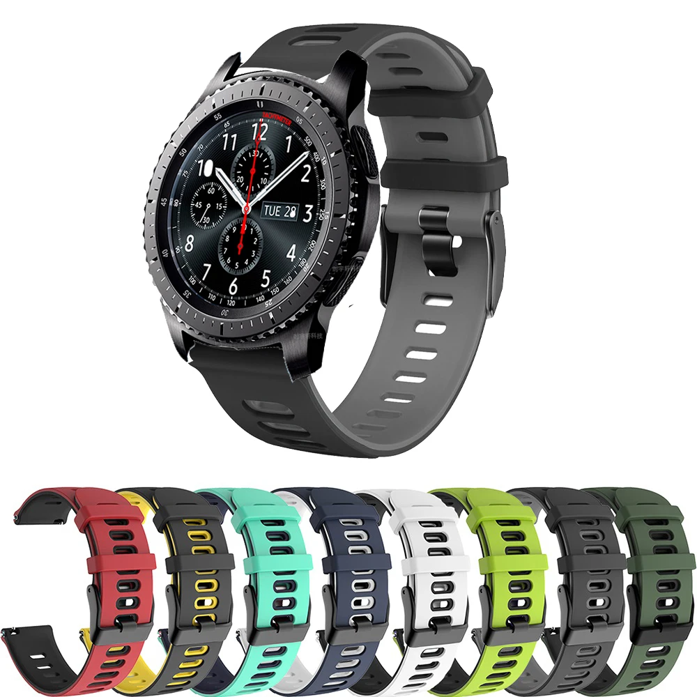Ремешок силиконовый для Samsung Galaxy Watch 3 45 мм, браслет для планшетов 22 мм Galaxy Watch 46 мм/Gear S3
Ремешок силиконовый для Samsung Galaxy Watch 3 45 мм, браслет для планшетов 22 мм Galaxy Watch 46 мм/Gear S3