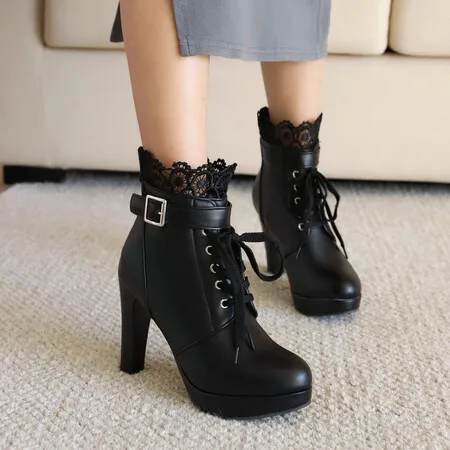 Oversize Large size Big size Autumn and winter boots womens fashion boots Lace-up winter boots for women
Oversize Large size Big size Autumn and winter boots womens fashion boots Lace-up winter boots for women