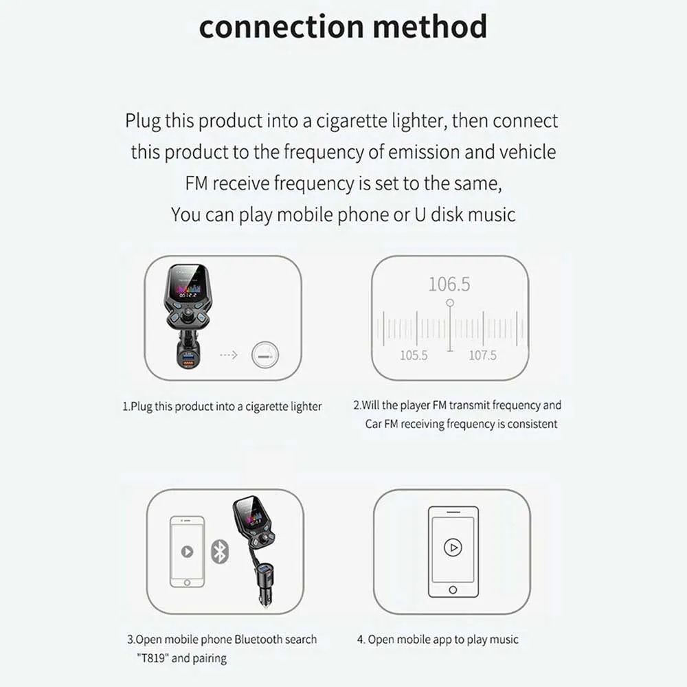 Wireless Bluetooth Car FM Transmitter MP3 Player Radio Adapter USB Charger Kit High Quality And Durable Brand New Auto Parts
Wireless Bluetooth Car FM Transmitter MP3 Player Radio Adapter USB Charger Kit High Quality And Durable Brand New Auto Parts