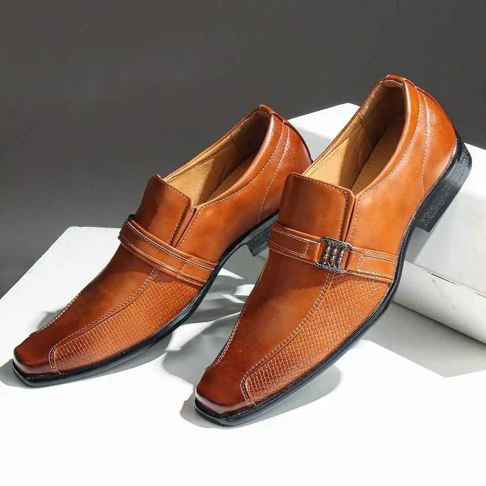 Men Microfiber Leather Non Slip Metal Buckle Slip On Casual Formal Shoes Men Comfortable Business Loafers Luxury Office Wedding
Men Microfiber Leather Non Slip Metal Buckle Slip On Casual Formal Shoes Men Comfortable Business Loafers Luxury Office Wedding