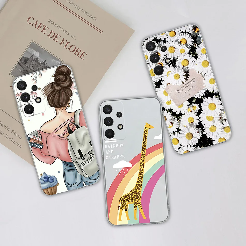 For Samsung Galaxy A32 4G 5G Clear Soft Case Girl Giraffe Phone back Cover For SamsungA32 Galaxy A 32 silicon coque funda bumper
For Samsung Galaxy A32 4G 5G Clear Soft Case Girl Giraffe Phone back Cover For SamsungA32 Galaxy A 32 silicon coque funda bumper
