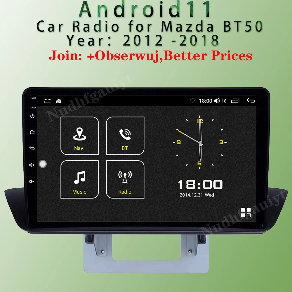 Android 11 Car Radio For Mazda BT-50 2012-2018 Audio Video System with Bluetooth Multimedia Player Auto GPS Navigation Carplay
Android 11 Car Radio For Mazda BT-50 2012-2018 Audio Video System with Bluetooth Multimedia Player Auto GPS Navigation Carplay