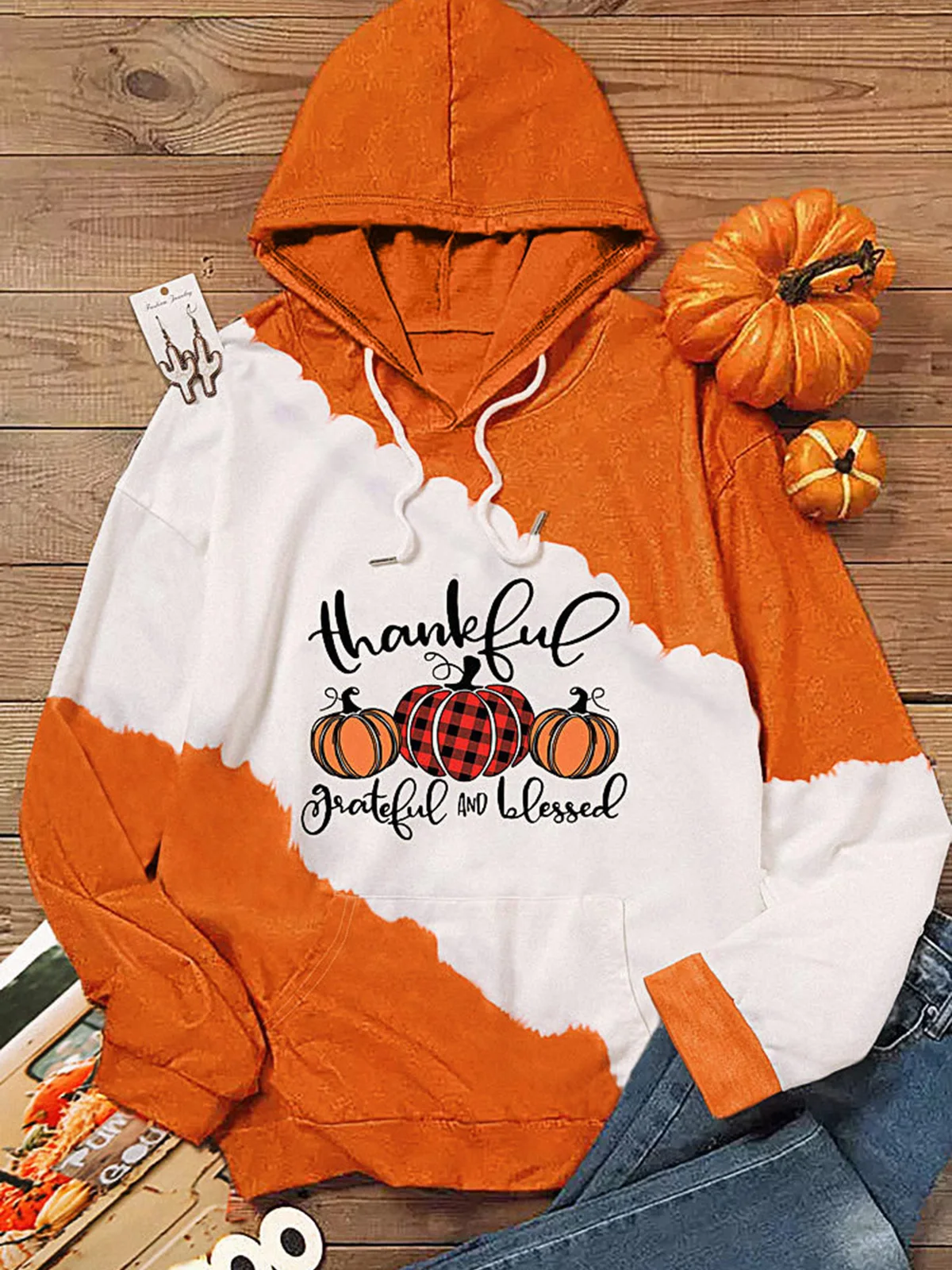 Autumn Winter Thankful Grateful And Blessed Pumpkin Plaid Color Block Hoodie Women Fashion Warm Sweatshirt Casual Streetwear
Autumn Winter Thankful Grateful And Blessed Pumpkin Plaid Color Block Hoodie Women Fashion Warm Sweatshirt Casual Streetwear
