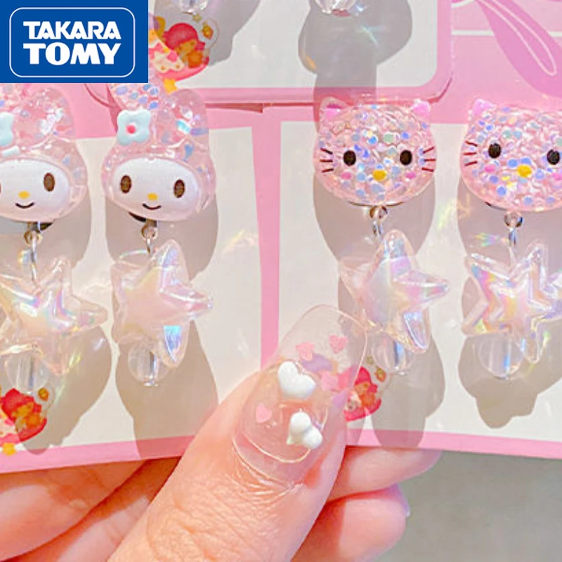 TAKARA TOMY Children's Hello Kitty Cartoon Cute No-pierced Ear Clip Little Girl Pain-proof Princess Earrings Sweet Kids Earrings
TAKARA TOMY Children's Hello Kitty Cartoon Cute No-pierced Ear Clip Little Girl Pain-proof Princess Earrings Sweet Kids Earrings