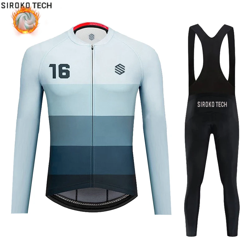 SirokoTech 2022 Winter New Cycling Clothes Set GRG Men Thermal Fleece Bike Jersey Suit Riding Sportswear MTB Clothing Bib Pants
SirokoTech 2022 Winter New Cycling Clothes Set GRG Men Thermal Fleece Bike Jersey Suit Riding Sportswear MTB Clothing Bib Pants