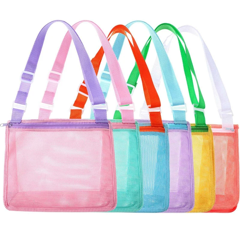 FBIL-6 Pieces Kids Shell Bags Beach Toy Mesh Bag Colorful Beach Net Bag For Swimming Storage Boy And Girl Seashell Collection
FBIL-6 Pieces Kids Shell Bags Beach Toy Mesh Bag Colorful Beach Net Bag For Swimming Storage Boy And Girl Seashell Collection