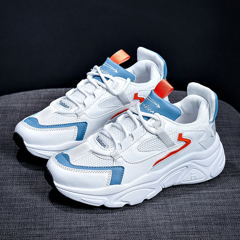 Spring Running Women Shoes Mesh Breathable Rubber Sole Non-Slip Chunky Woman Shoes Lace-up Round Head Platform Ladies Trainers
Spring Running Women Shoes Mesh Breathable Rubber Sole Non-Slip Chunky Woman Shoes Lace-up Round Head Platform Ladies Trainers