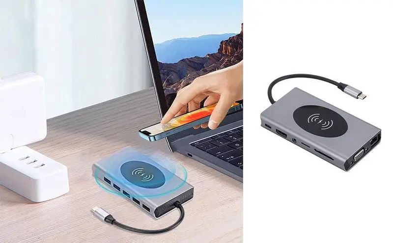 Docking Station Dual Monitor Multiple Port Splitter For Laptop 13 In 1 USB C Docking Station USB 3.0 Port Dual Monitor Adapter
Docking Station Dual Monitor Multiple Port Splitter For Laptop 13 In 1 USB C Docking Station USB 3.0 Port Dual Monitor Adapter