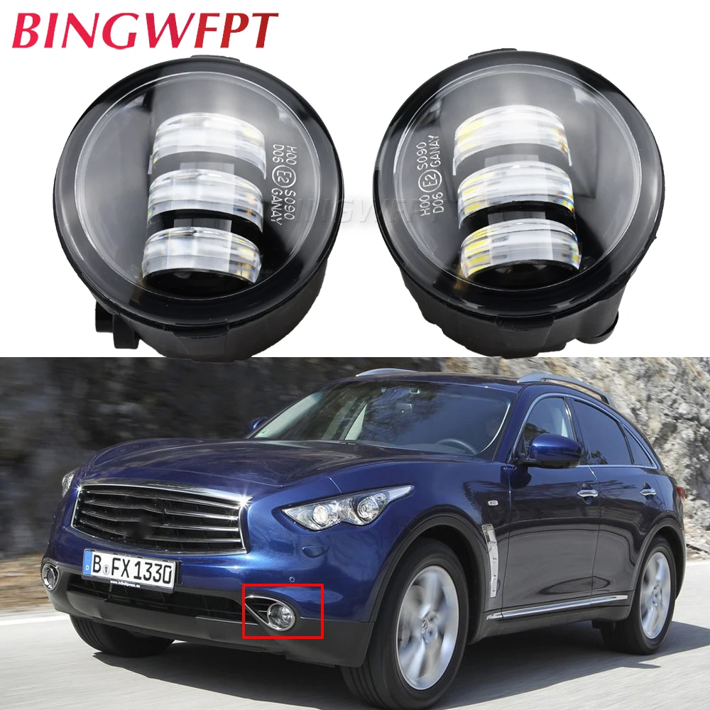 2PCS LED Fog Lights Headlight Lamp Assembly For Infiniti QX50 QX70 G37 Q60 G25 M56 M37 For Nissan Murano X-Trail T31 E11 Qashqai
2PCS LED Fog Lights Headlight Lamp Assembly For Infiniti QX50 QX70 G37 Q60 G25 M56 M37 For Nissan Murano X-Trail T31 E11 Qashqai
