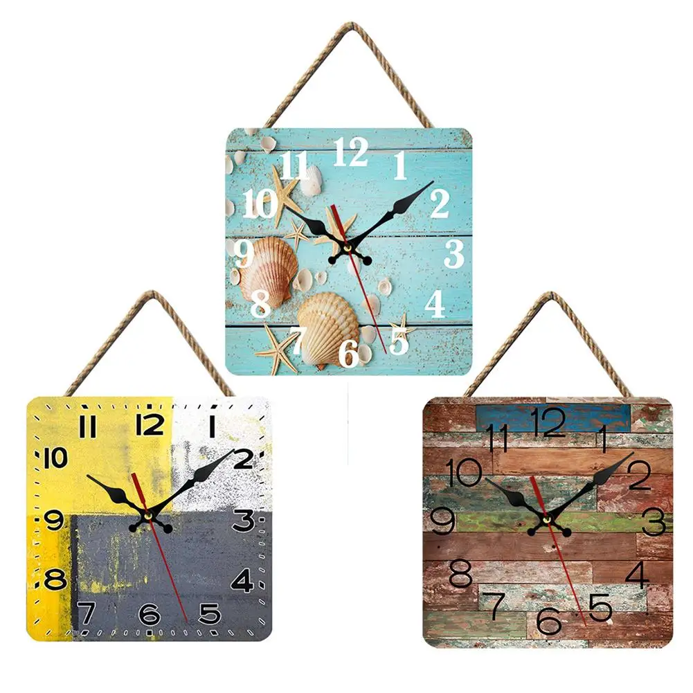 10 Inch Wooden Wall Clock Creative Retro Square Silent Hanging Clocks For Bedroom Living Room Decor
10 Inch Wooden Wall Clock Creative Retro Square Silent Hanging Clocks For Bedroom Living Room Decor