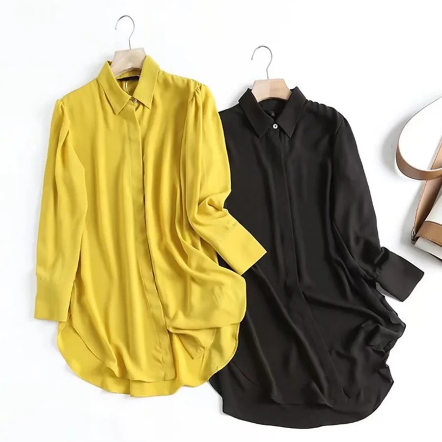 Maxdutti Chiffon Blouse England Style Fashion Solid Loose Blouse Women 2022 Spring Long Sleeve Casual Shirt Tops
Maxdutti Chiffon Blouse England Style Fashion Solid Loose Blouse Women 2022 Spring Long Sleeve Casual Shirt Tops