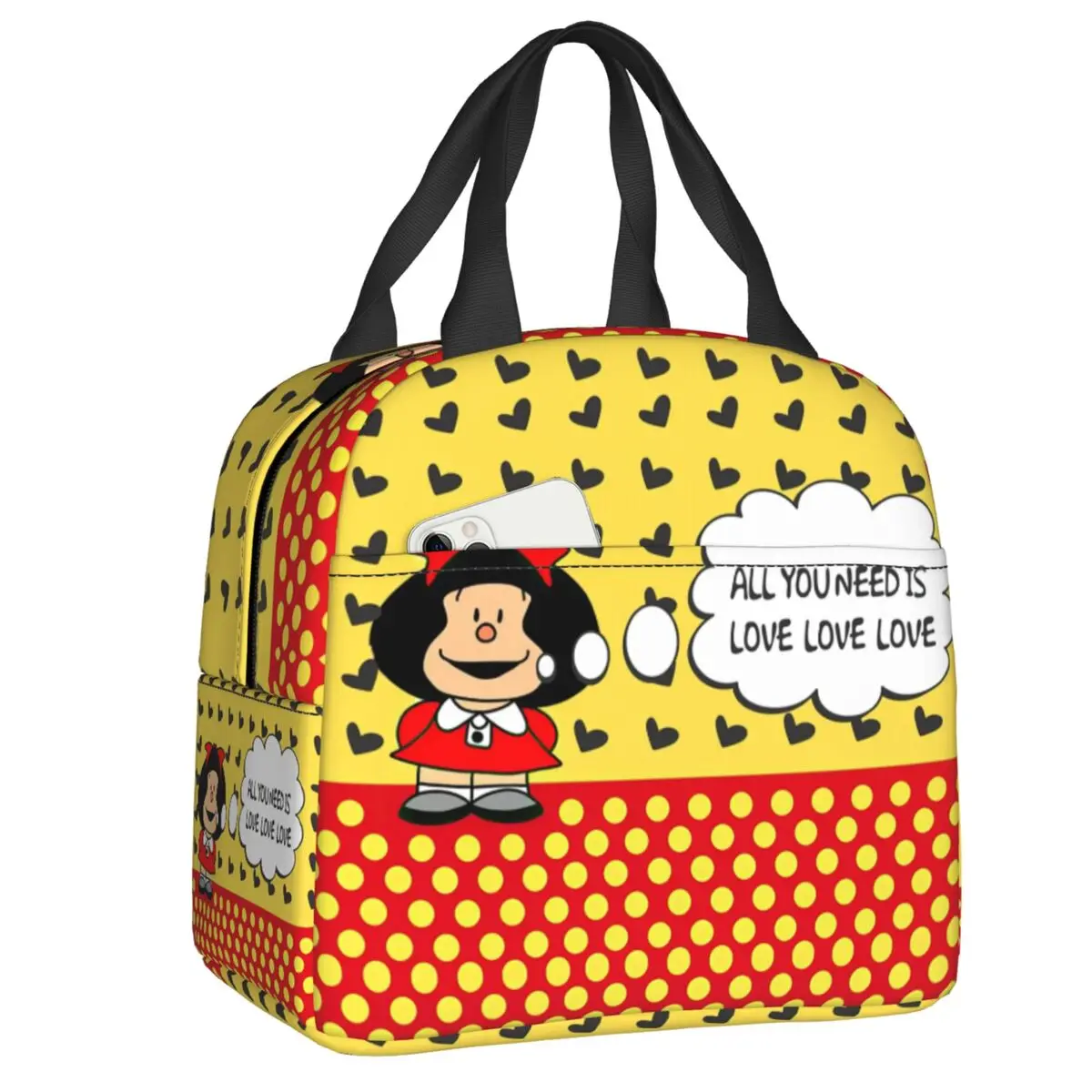 Ланч-боксы Mafalda с цитатами для женщин, герметичный мультяшный термоохладитель Quino, изолированная сумка для еды, для детей и школьников
Ланч-боксы Mafalda с цитатами для женщин, герметичный мультяшный термоохладитель Quino, изолированная сумка для еды, для детей и школьников