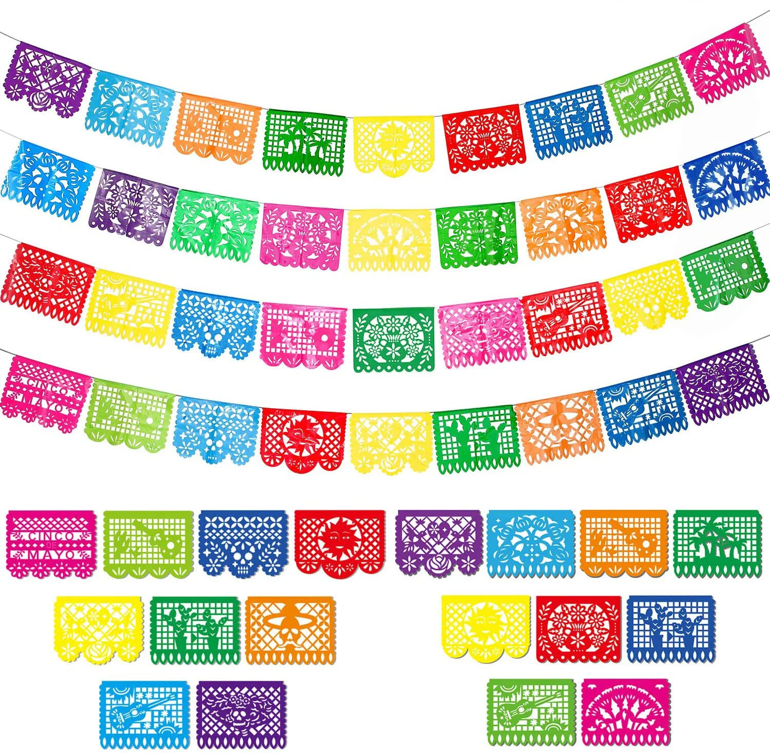 Mexican Day Of The Dead Flag Square Paper-Cut Non-Woven Bunting Carnival Party Home Decoration Cinco New
Mexican Day Of The Dead Flag Square Paper-Cut Non-Woven Bunting Carnival Party Home Decoration Cinco New