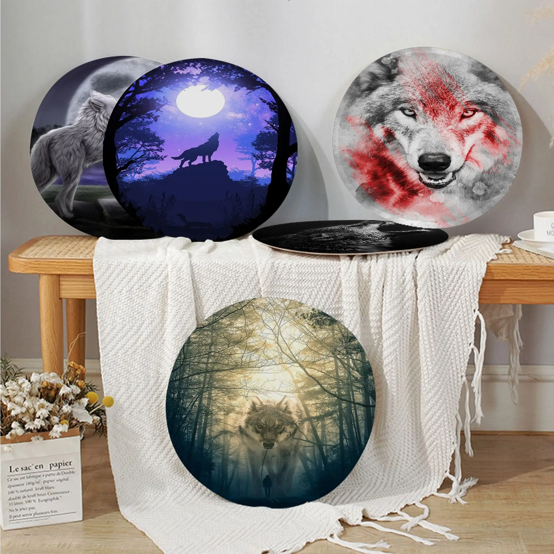 Animal Wolf Modern Minimalist Style Stool Pad Patio Home Kitchen Office Chair Seat Cushion Pads Sofa Seat Cushions Home Decor
Animal Wolf Modern Minimalist Style Stool Pad Patio Home Kitchen Office Chair Seat Cushion Pads Sofa Seat Cushions Home Decor