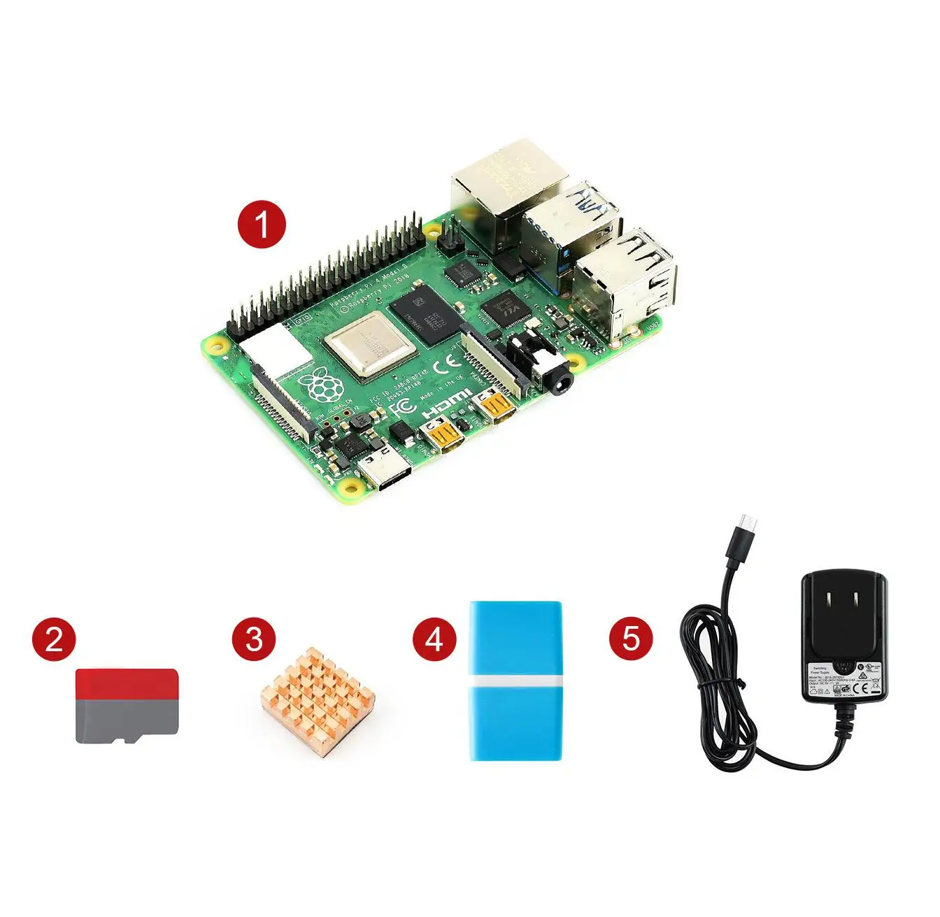 Waveshare Raspberry Pi 4 Model B Starter Kit Essential Parts EU/UK/US Power Adapter 16GB Card Included
Waveshare Raspberry Pi 4 Model B Starter Kit Essential Parts EU/UK/US Power Adapter 16GB Card Included