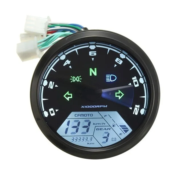 12000RMP LCD Digital Speedometer Odometer Motorcycle 1-4 Cylinders Resistance High Pressure Motor Instruments
12000RMP LCD Digital Speedometer Odometer Motorcycle 1-4 Cylinders Resistance High Pressure Motor Instruments