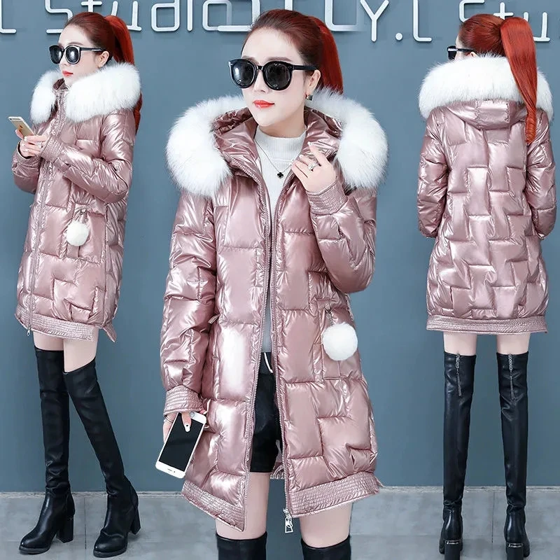 Glossy Down Padded Jacket Women'S Winter 2021 New Fashion Warm Cotton Jacket Mid-Length Rhomboid Padded Coat Parkas
Glossy Down Padded Jacket Women'S Winter 2021 New Fashion Warm Cotton Jacket Mid-Length Rhomboid Padded Coat Parkas