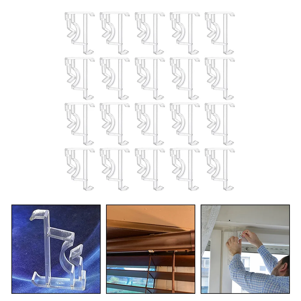 20 Pcs Shutter Clip Blinds Windows Household Blind Clips Set Wood Blinds Clips Plastic Valance Clips Clear
20 Pcs Shutter Clip Blinds Windows Household Blind Clips Set Wood Blinds Clips Plastic Valance Clips Clear