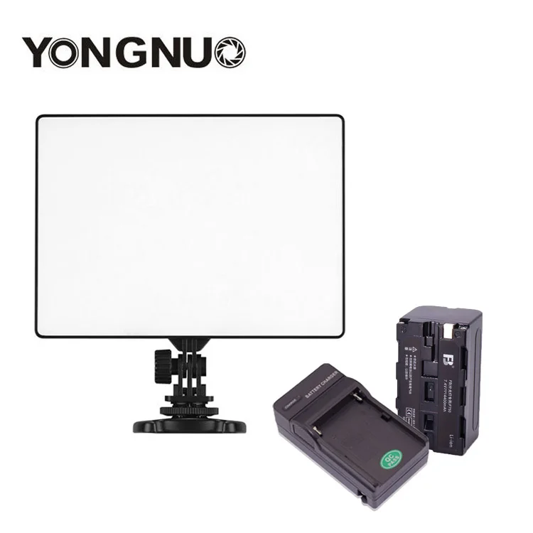 YONGNUO YN300 Air 3200k-5500k LED Camera Video Light with NP-F750 Battery and Charger for Canon Nikon Camera DSLR
YONGNUO YN300 Air 3200k-5500k LED Camera Video Light with NP-F750 Battery and Charger for Canon Nikon Camera DSLR