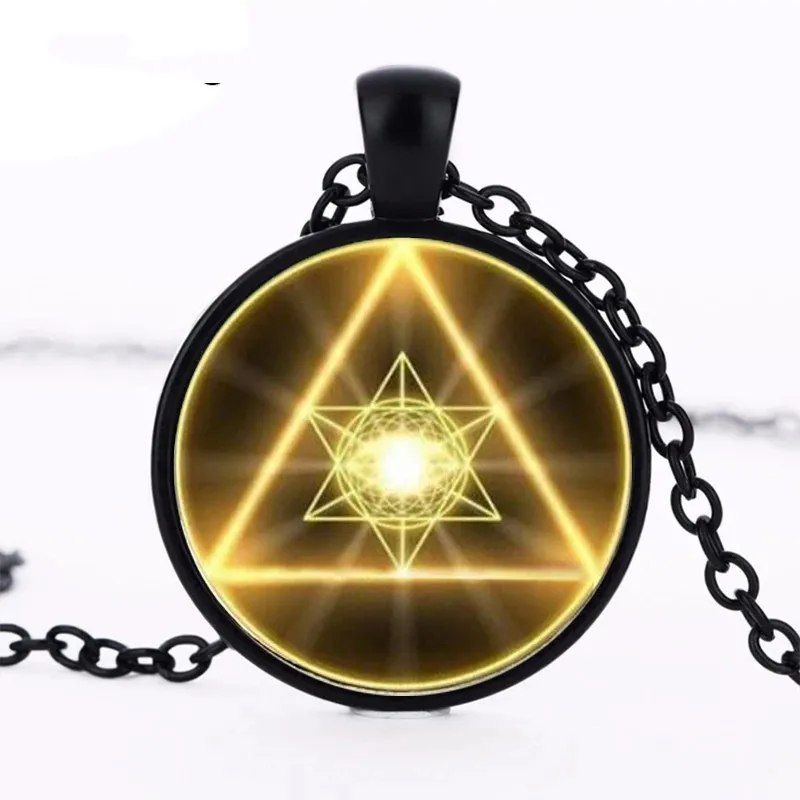 Gold Sacred Geometry Photo Glass Dome Cabochon Pendant Chain Necklace Fashion Jewelry Accessories for Women's Men's Gifts
Gold Sacred Geometry Photo Glass Dome Cabochon Pendant Chain Necklace Fashion Jewelry Accessories for Women's Men's Gifts