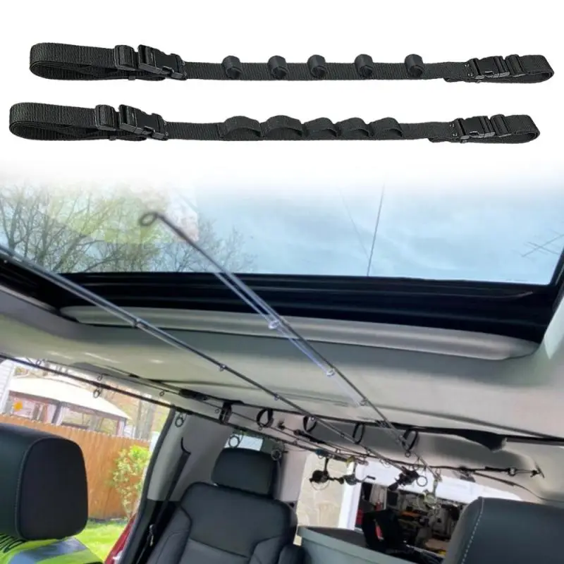 

2Pcs Fishing Rod Holder Carrier for Vehicle Backseat Holders 3 Poles Suitable for car most models Fishing Tackle Tool &jw