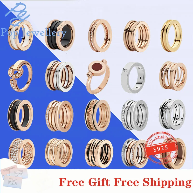 S925 Sterling Silver Ring Brand Zero Ring Spring Ring Luxury Original Trendy Design Anniversary Party For Women Lovers With Logo
S925 Sterling Silver Ring Brand Zero Ring Spring Ring Luxury Original Trendy Design Anniversary Party For Women Lovers With Logo