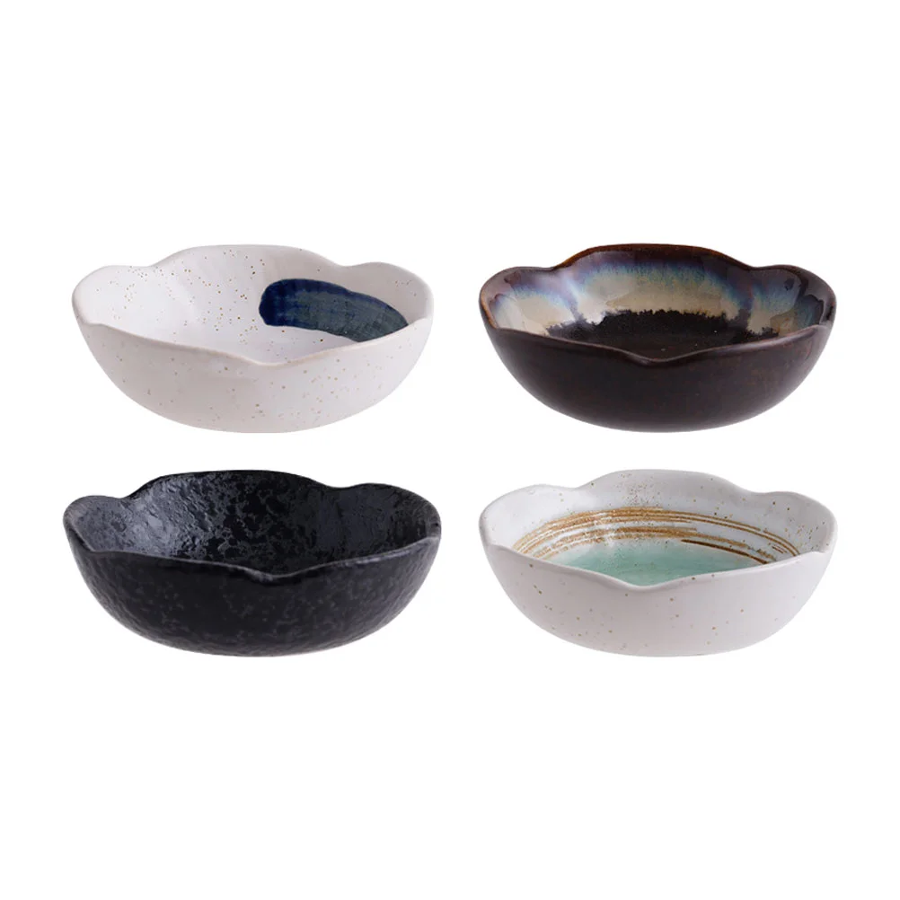 

Dish Dipping Plate Bowl Vinegar Appetizer Sauce Mini Serving Dishes Bowls Condiment Side Ceramic Soy Sushi Dessert Sugar Mustard